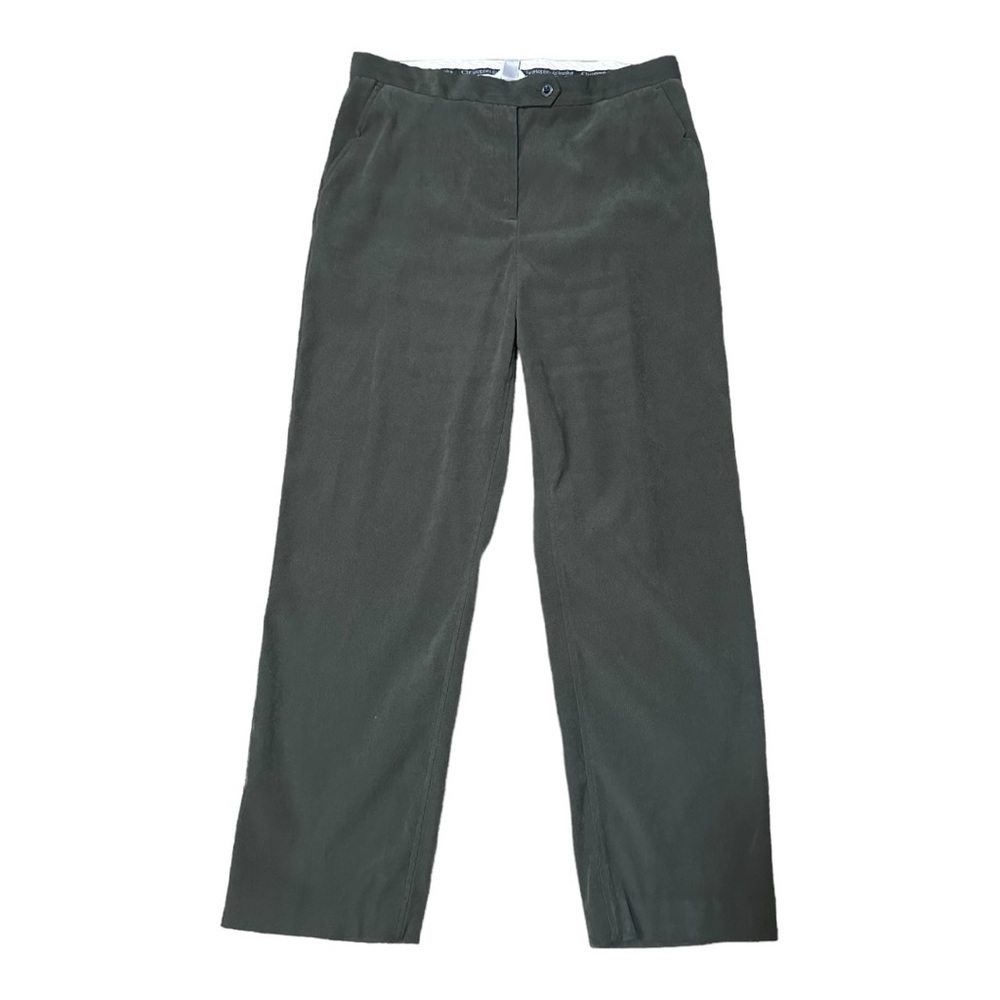 Christopher & Banks Olive Green Stretch Dress Pants Size 14